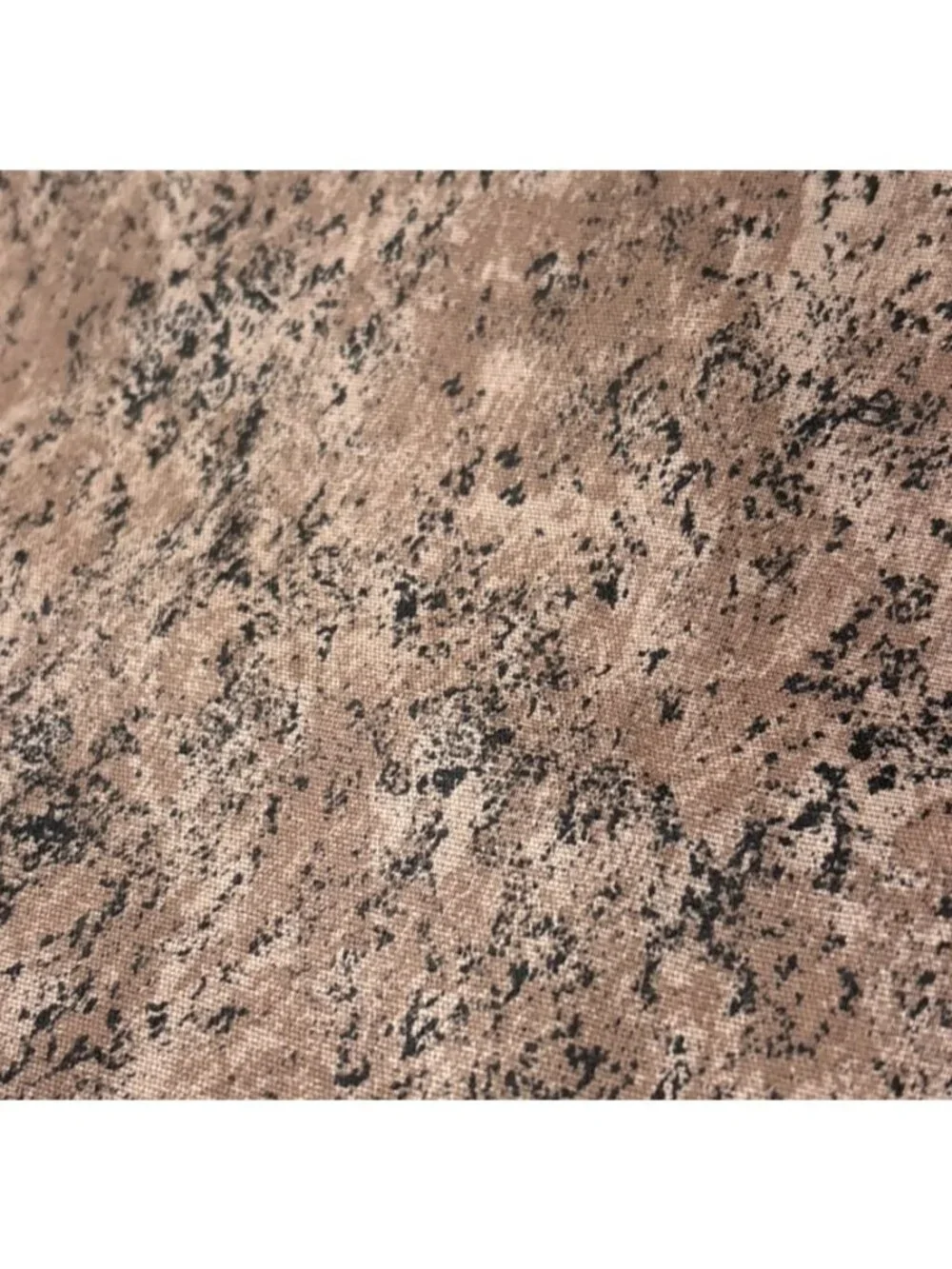 Brown & Black Abstract Cotton Fabric 20